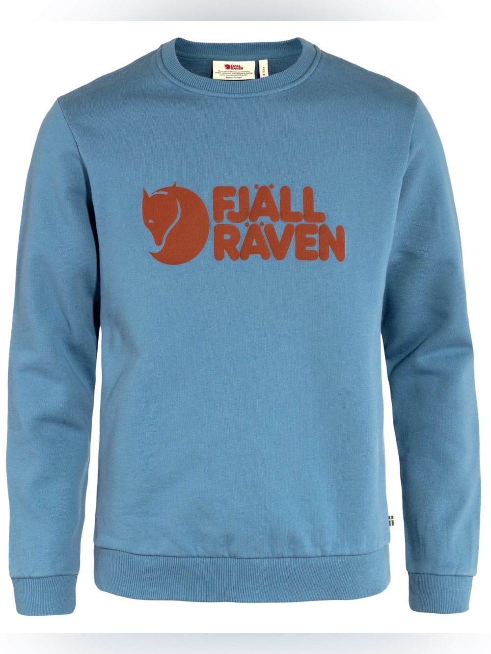 Fjallraven Logo Crewneck Sweatshirt Blue XL Outdoor Gorpcore Hiking Casual Gorp